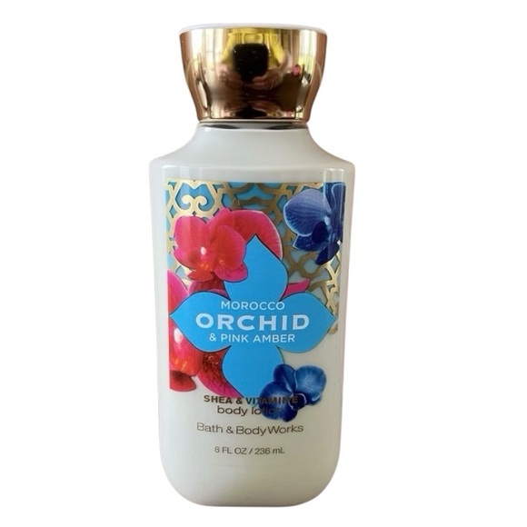 Bath & Body Works Morocco Orchid & Pink Amber Body Lotion Cream 8 Fl Oz New - Picture 1 of 3